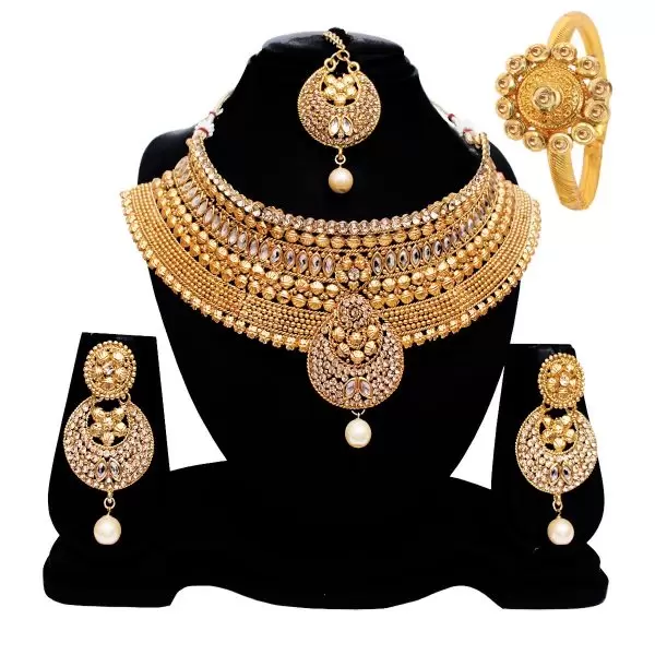 Alloy Exquitely Gold Plated Bridal Choker Necklace Set NS3130432 A 1200x1799 1