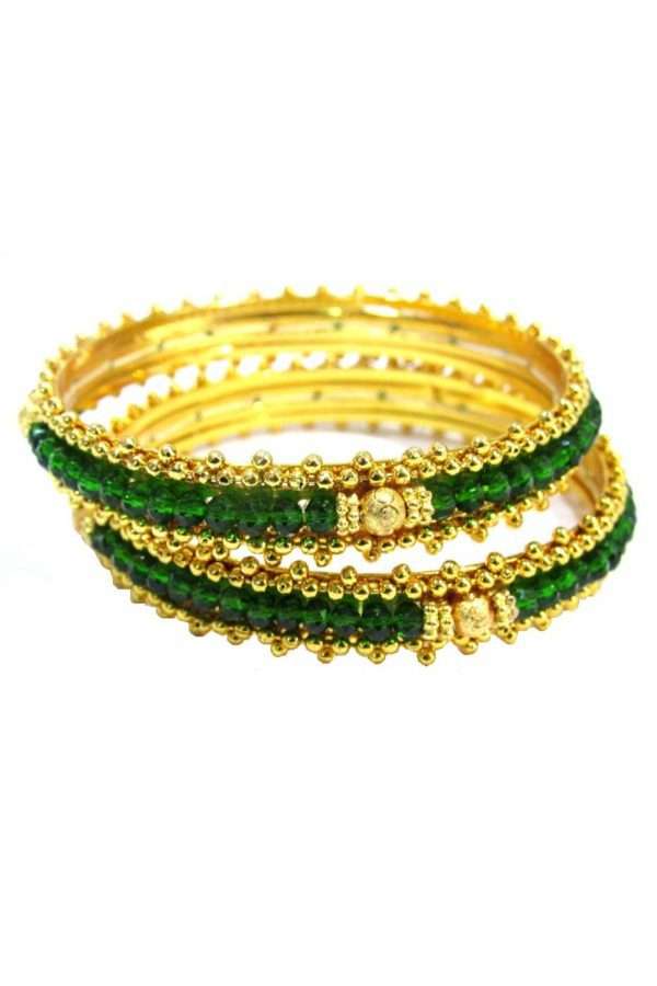 Golden Green Beads Bangle Set Of 2 BN0791338 A 1200x1799 1